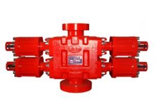 Square Shear Ram ตะบัน Red ชาฟเฟอร์ Double Ram ตะบัน ในทุ่งน้ำมัน