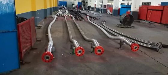 3&quot;900LB Flanged 3 1/2&quot; ID ความดันสูง Coflexip Hose 5000 Psi รางกันไฟสําหรับสนามน้ํามัน API 16C