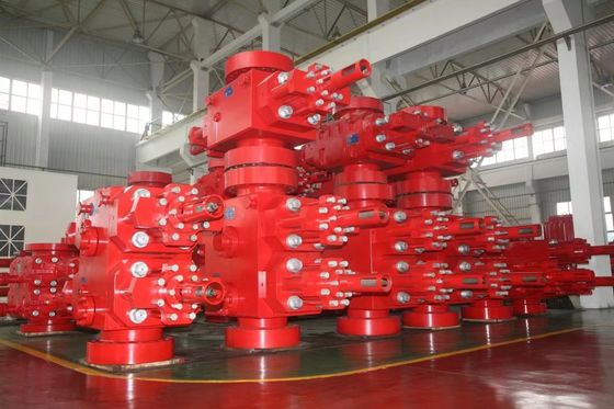 13 5/8 &quot; - 15000psi Shaffer ประเภท ระบบป้องกันการระเบิดออกด้วยกระบอกกระตุ้น Ram Double