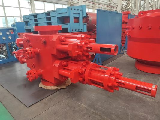 13 5/8 &quot; - 15000psi Shaffer ประเภท ระบบป้องกันการระเบิดออกด้วยกระบอกกระตุ้น Ram Double