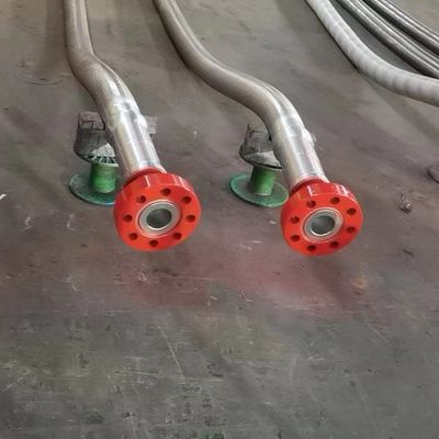 3&quot;900LB Flanged 3 1/2&quot; ID ความดันสูง Coflexip Hose 5000 Psi รางกันไฟสําหรับสนามน้ํามัน API 16C